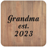 Grandma Established EST. 2023 - Drink Coaster C