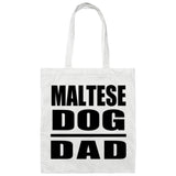 Maltese Dog Dad - Tote Bag White