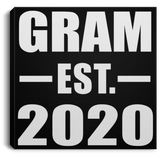 Gram Established EST. 2020 - Canvas Square