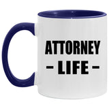 Attorney Life - 11oz Accent Mug Purple