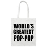 World's Greatest Pop-Pop - Tote Bag White