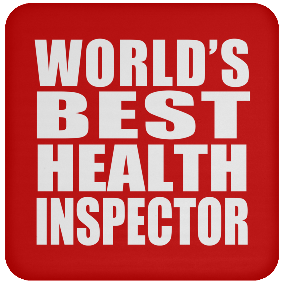 World's Best Health Inspector - Drink Coaster