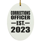 Corrections Officer Established EST. 2023 - Oval Ornament
