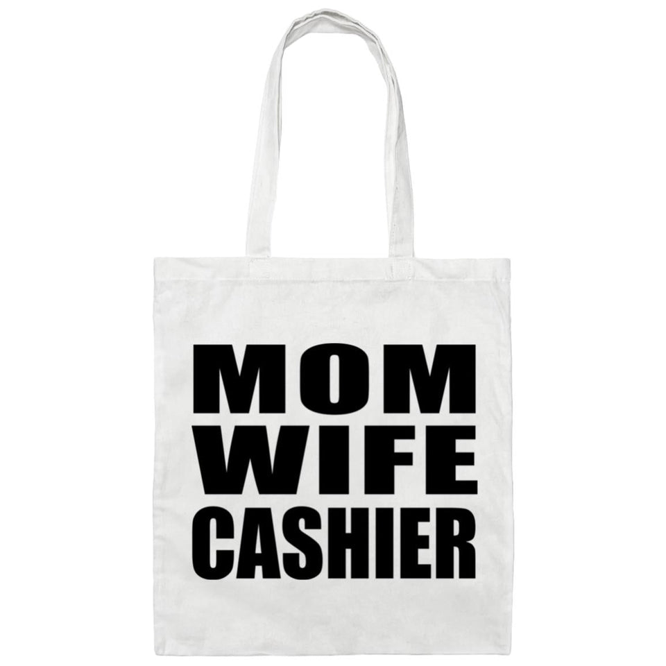 Mom Wife Cashier - Tote Bag White