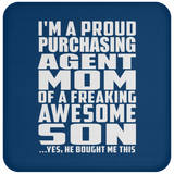 Proud Purchasing Agent Mom Of Awesome Son - Drink Coaster