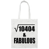102nd Birthday Square Root of 10404 & Fabulous - Tote Bag White