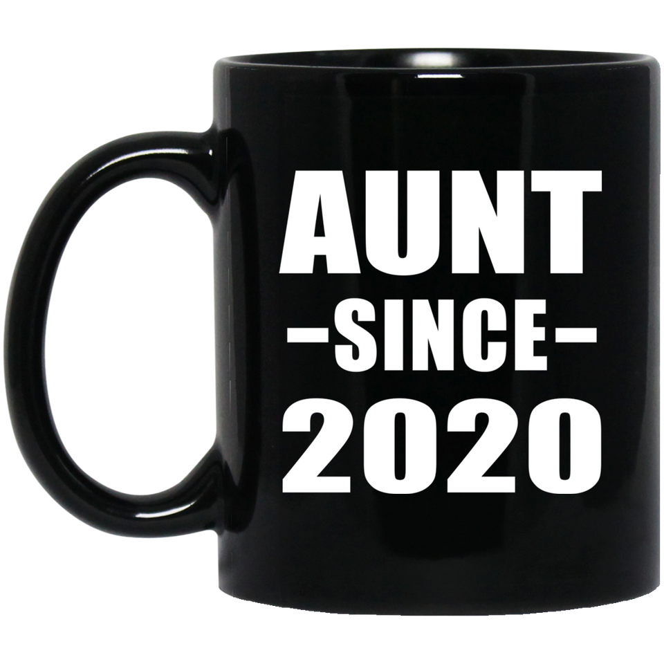 Aunt Since 2020 - 11oz Coffee Mug Black