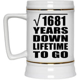 41st Anniversary Square Root of 1681 Years Lifetime To Go - Beer Stein