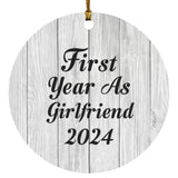 First Year As Girlfriend 2024 - Circle Ornament F