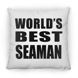 World's Best Seaman - Throw Pillow