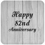 Happy 82nd Anniversary - Drink Coaster F