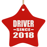 Driver Since 2018 - Star Ornament