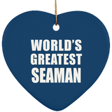 World's Greatest Seaman - Heart Ornament
