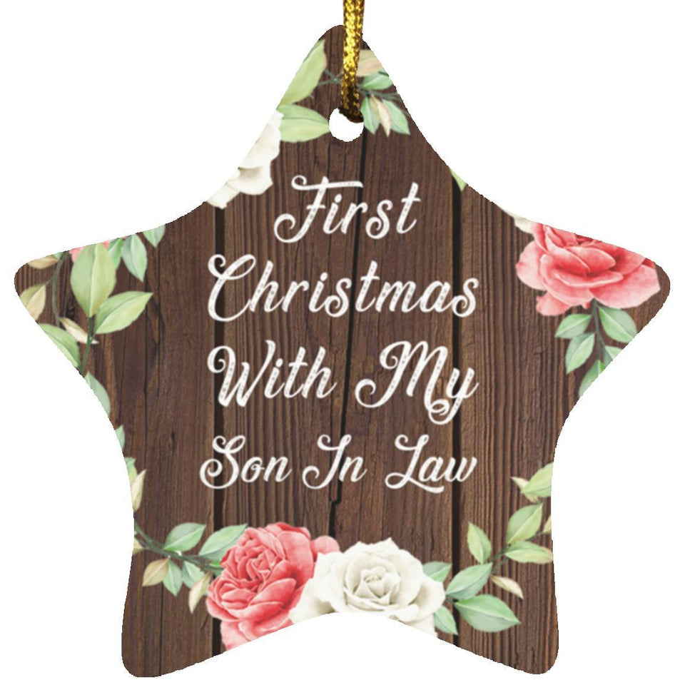 First Christmas With My Son In Law - Star Ornament A