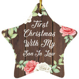 First Christmas With My Son In Law - Star Ornament A