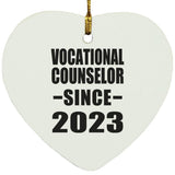 Vocational Counselor Since 2023 - Heart Ornament