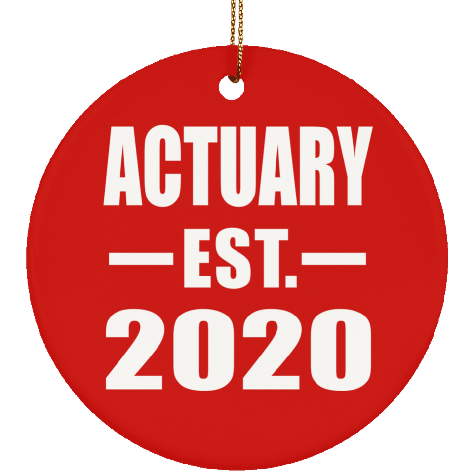 Actuary Established EST. 2020 - Circle Ornament
