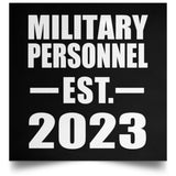Military Personnel Established EST. 2023 - Poster Square