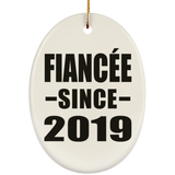 Fiancee Since 2019 - Oval Ornament