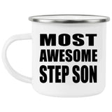 Most Awesome Step Son - 12oz Camping Mug