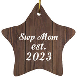 Step Mom Established Est. 2023 - Star Ornament D