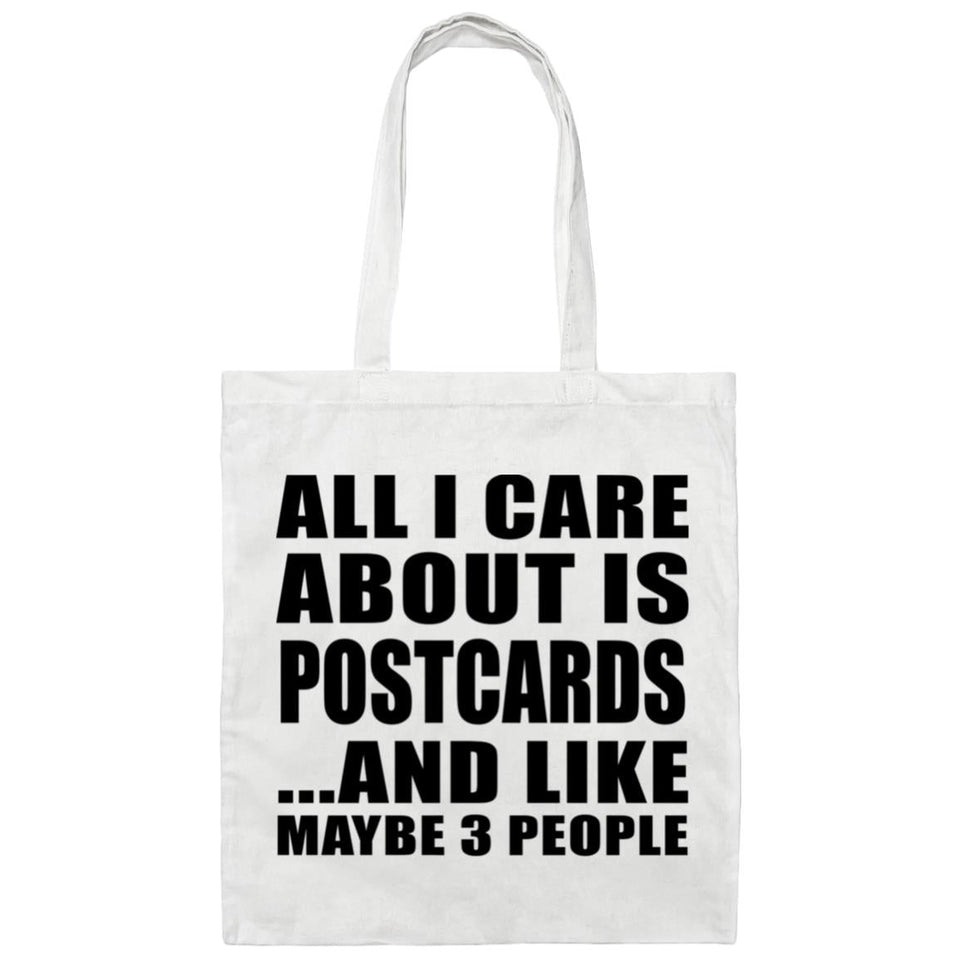 All I Care About Is Postcards - Tote Bag White