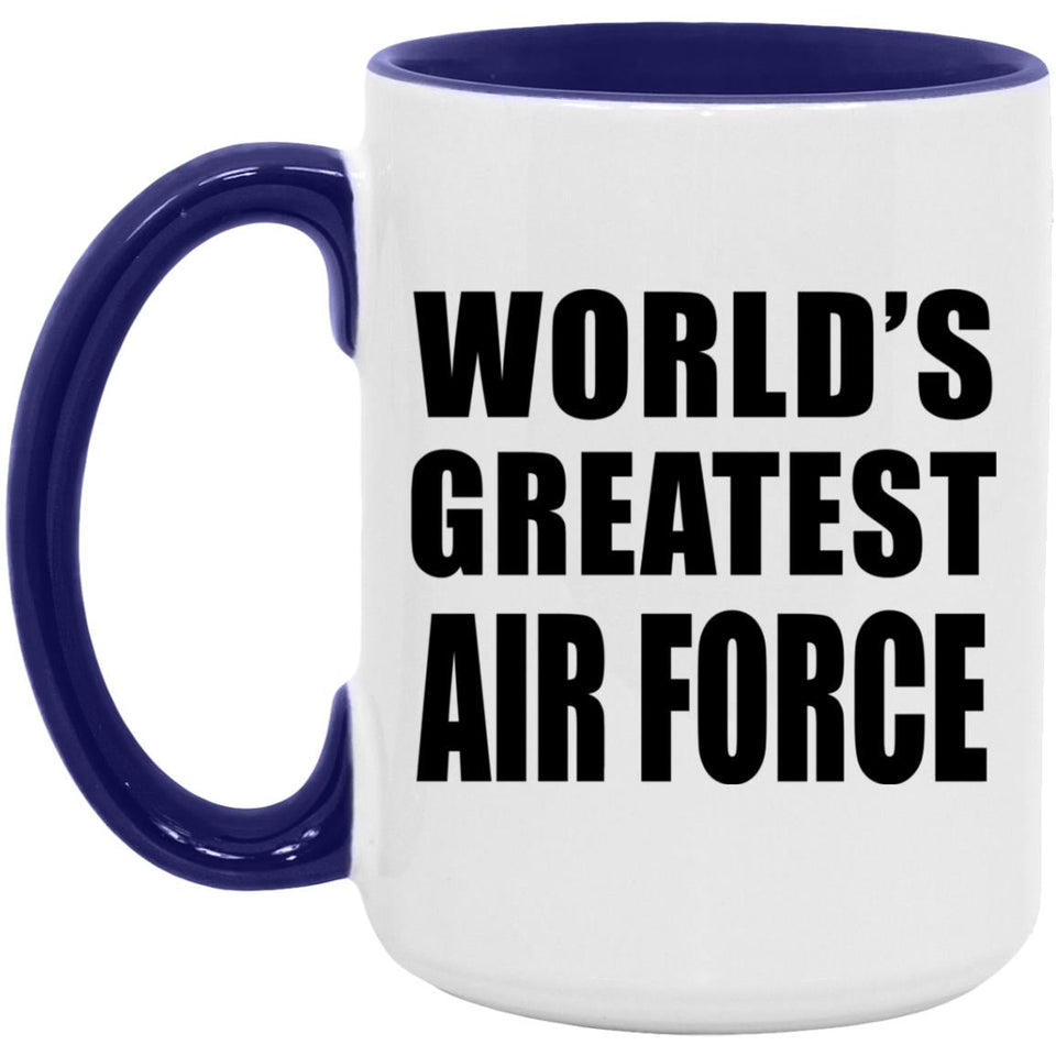 World's Greatest Air Force - 15oz Accent Mug Purple