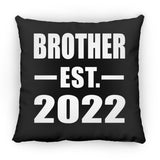 Brother Established EST. 2022 - Throw Pillow Black