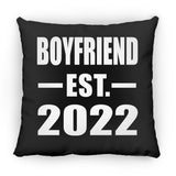 Boyfriend Established EST. 2022 - Throw Pillow Black