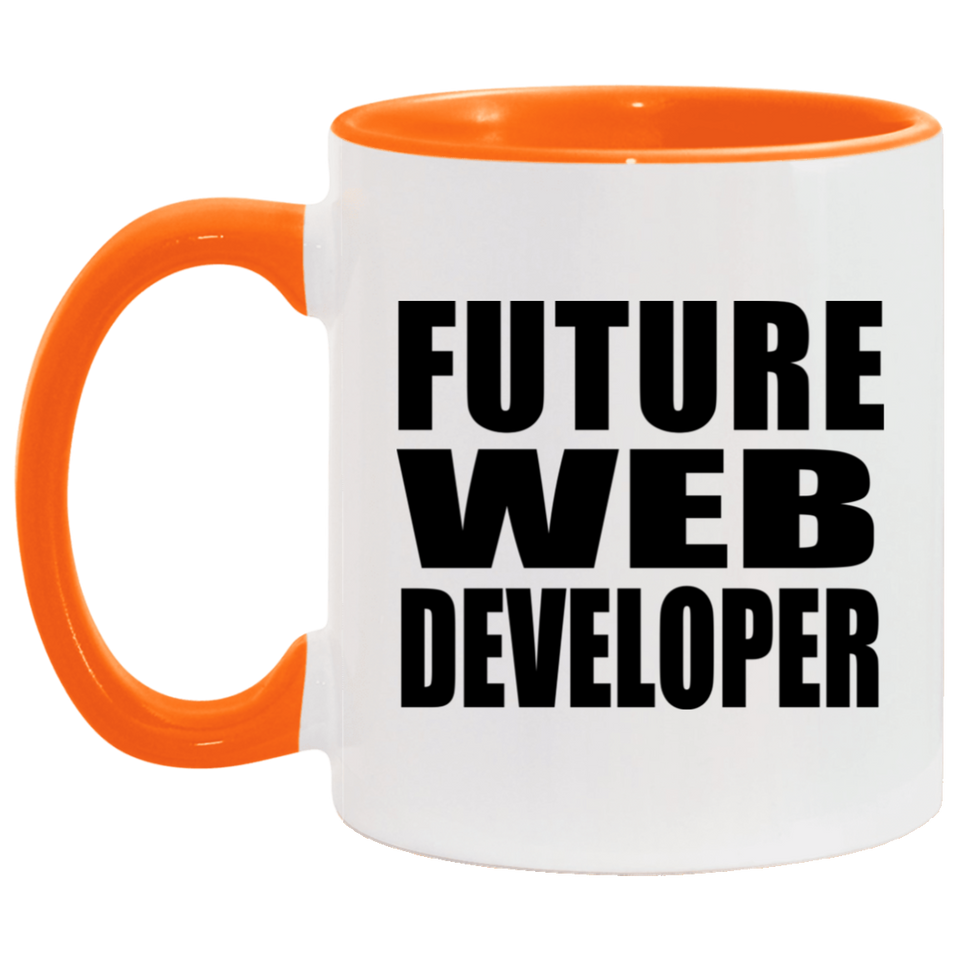Future Web Developer - 11oz Accent Mug Orange