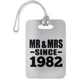 42nd Anniversary Mr & Mrs Since 1982 - Luggage Bag Tag