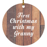 First Christmas With My Granny - Circle Ornament E