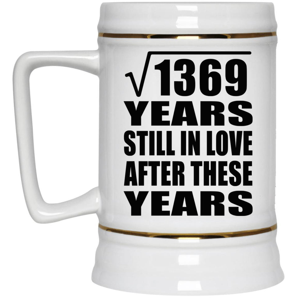 37th Anniversary Square Root of 1369 Years Still In Love - Beer Stein