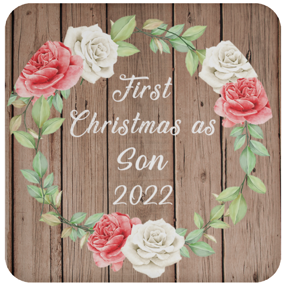 First Christmas As Son 2022 - Drink Coaster B