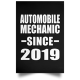 Automobile Mechanic Since 2019 - Poster Portrait