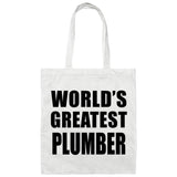 World's Greatest Plumber - Tote Bag White