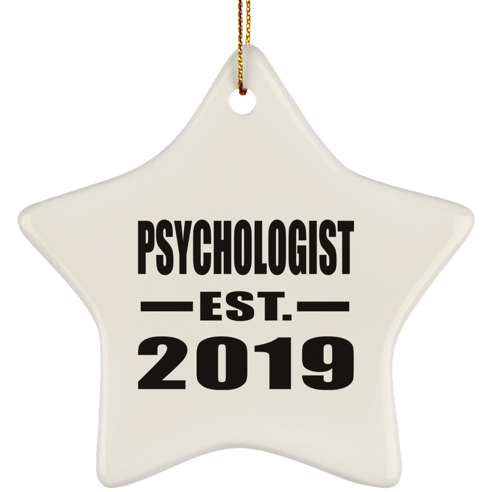 Psychologist Established EST. 2019 - Star Ornament