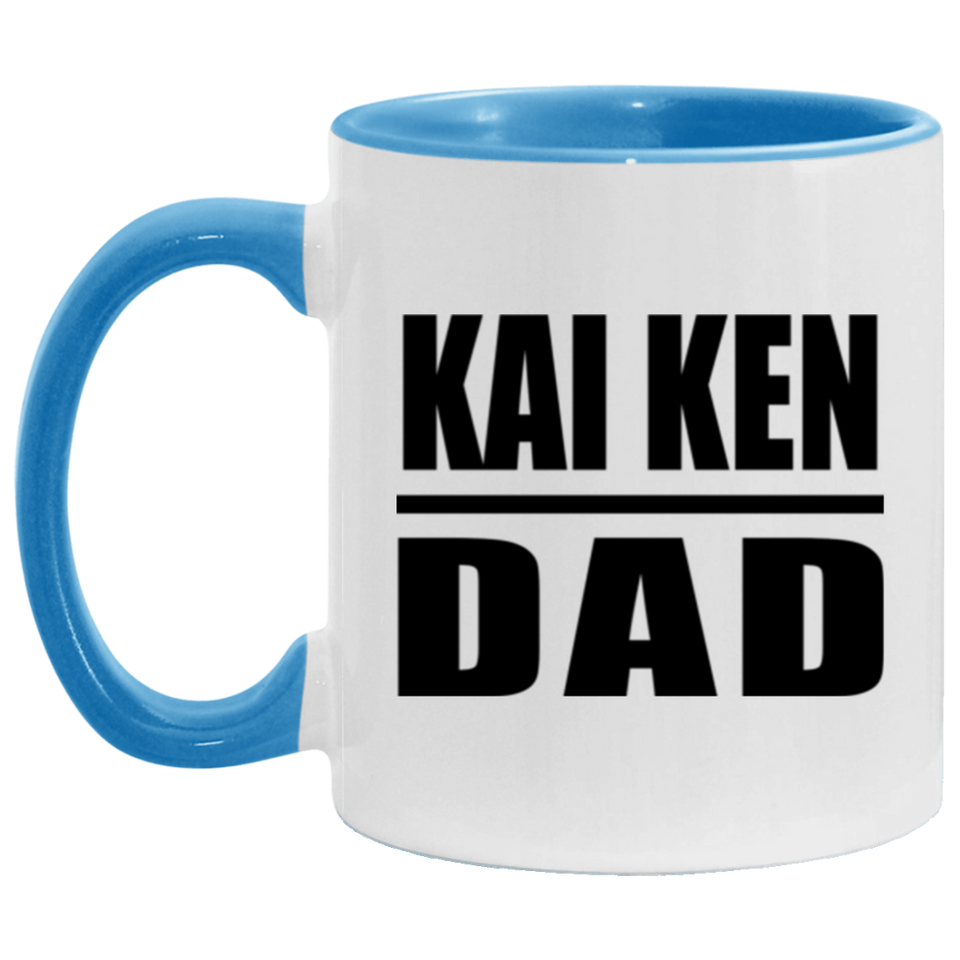 Kai Ken Dad - 11oz Accent Mug Blue