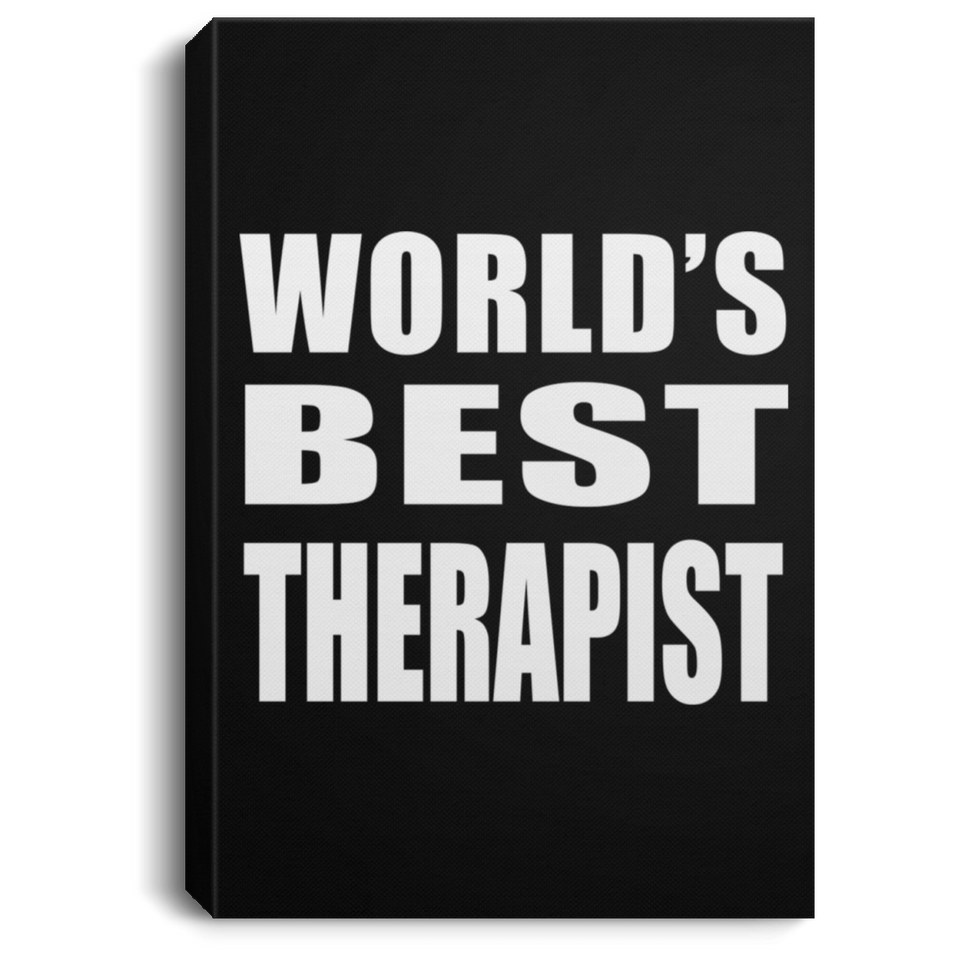 World's Best Therapist - Canvas Portrait