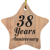 38th Anniversary 38 Years Anniversary - Star Ornament C