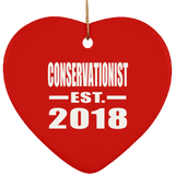 Conservationist Established EST. 2018 - Heart Ornament