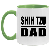 Shih Tzu Dad - 11oz Accent Mug Green