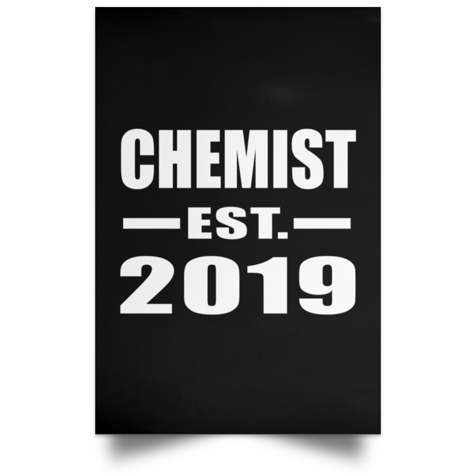 Chemist Established EST. 2019 - Poster Portrait