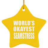 World's Okayest Seamstress - Star Ornament