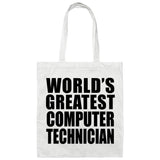 World's Greatest Computer Technician - Tote Bag White