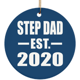 Step Dad Established EST. 2020 - Circle Ornament