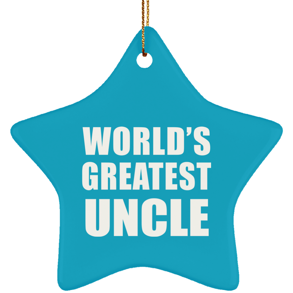 World's Greatest Uncle - Star Ornament