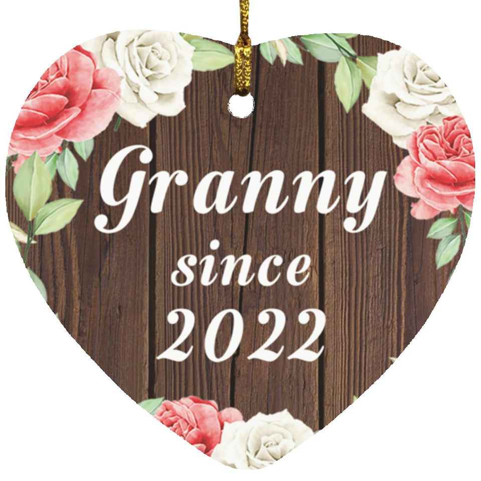Granny Since 2022 - Heart Ornament A