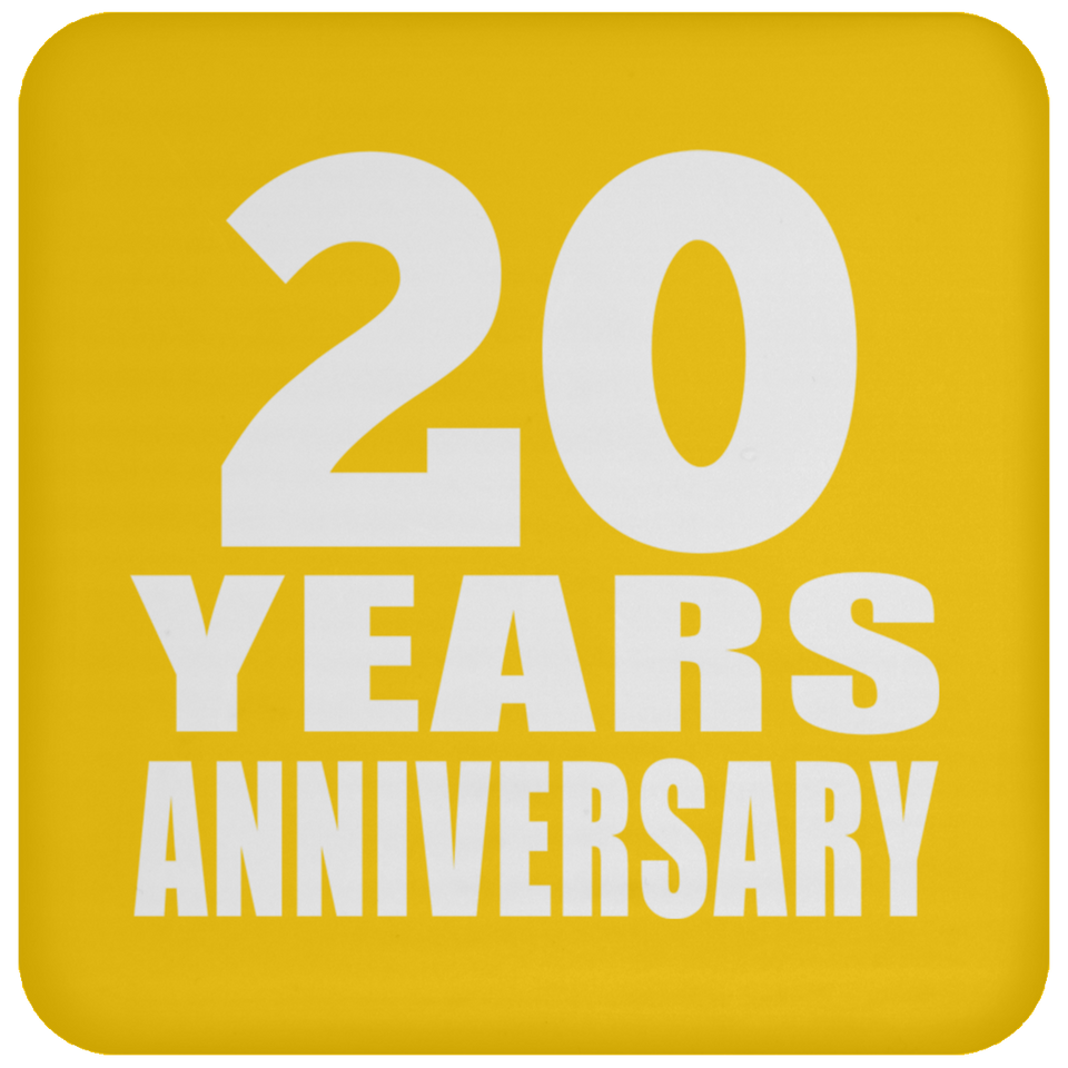 20th Anniversary 20 Years - Drink Coaster