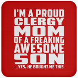 Proud Clergy Mom Of Awesome Son - Drink Coaster
